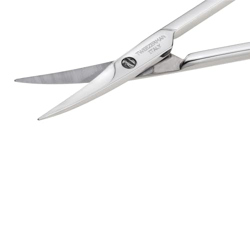 Tweezerman cuticle scissors with ergonomic handles for comfortable precision.
