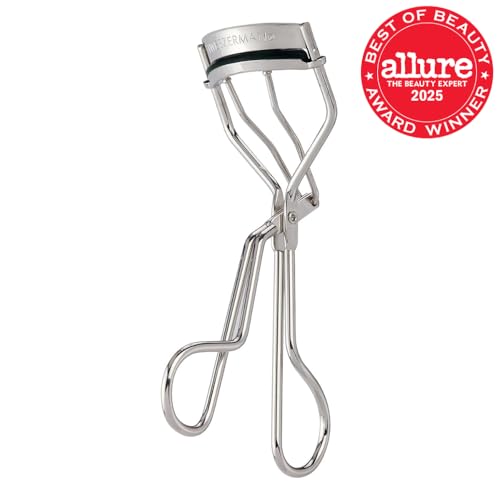 Tweezerman eyelash curler base-to-tip curl for a wide-awake look.