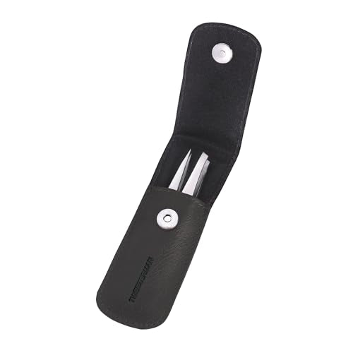 Tweezerman petite slant tweezers deliver precision brow shaping with aligned tips.