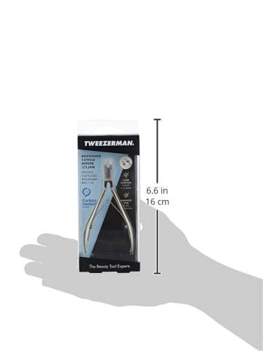 Tweezerman Rockhard design supports left- and right-handed use for versatility.
