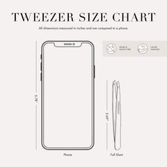 Tweezerman Slant Tweezer Blue Jewel brow shaping in action, showcasing aligned tips.