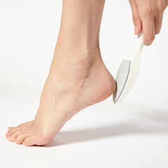 Tweezerman Sole Smoother in shower setting demonstrates waterproof callus removal