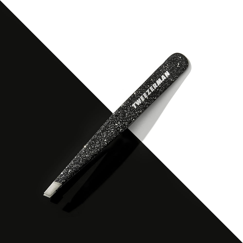Tweezerman Special Edition brow prep scene with a warm washcloth for hair readiness.