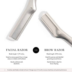Tweezerman stainless steel blades close-up showing sanitary, durable edges