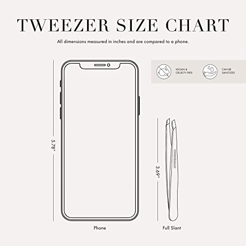 Tweezerman stainless steel point tweezer hand-filed tips delivering aligned precision