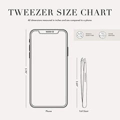 Tweezerman stainless steel point tweezer hand-filed tips delivering aligned precision