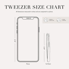 Tweezerman stainless-steel slant tweezer 25-degree angle for brow bone control.