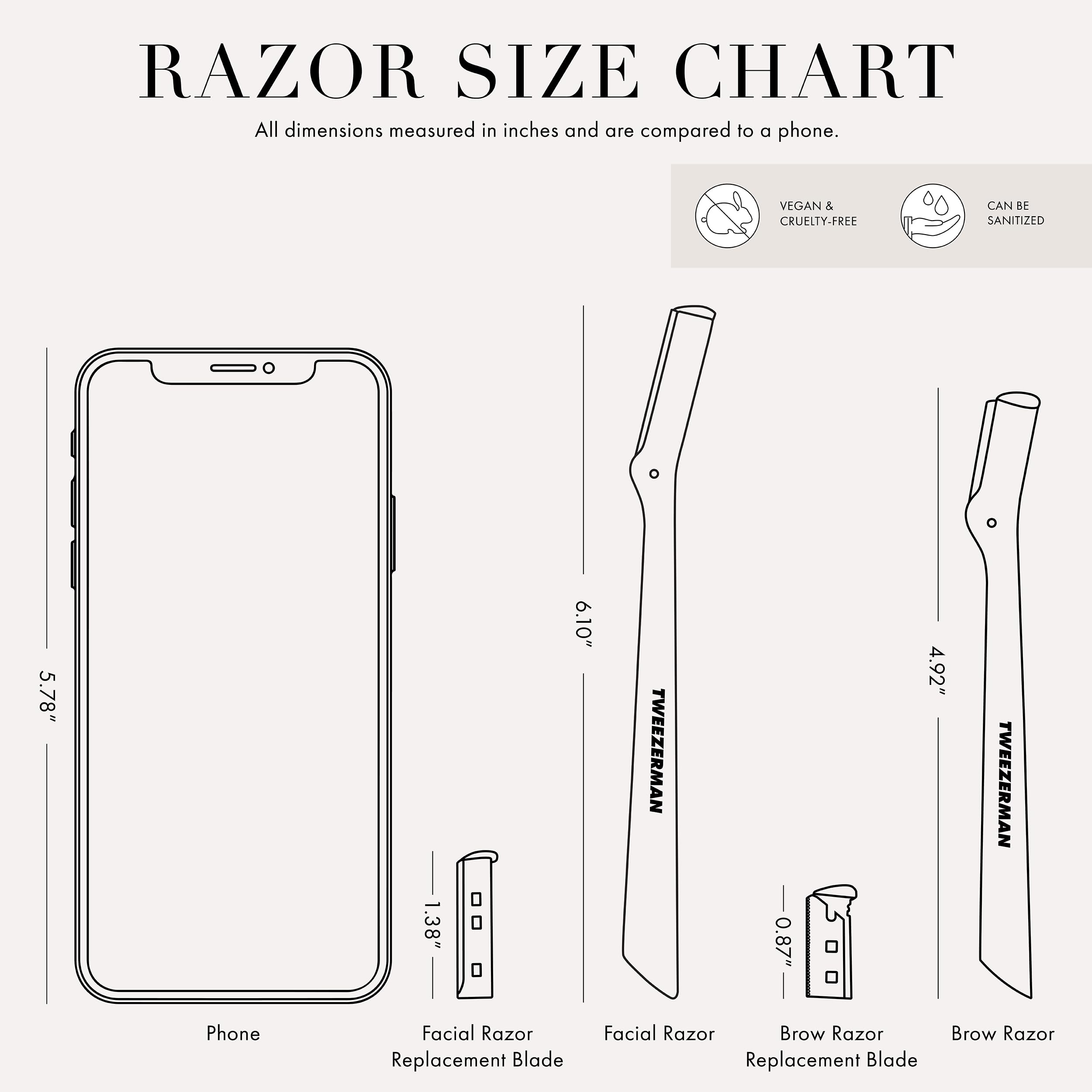 Tweezerman travel compact razor showing portable grooming tool