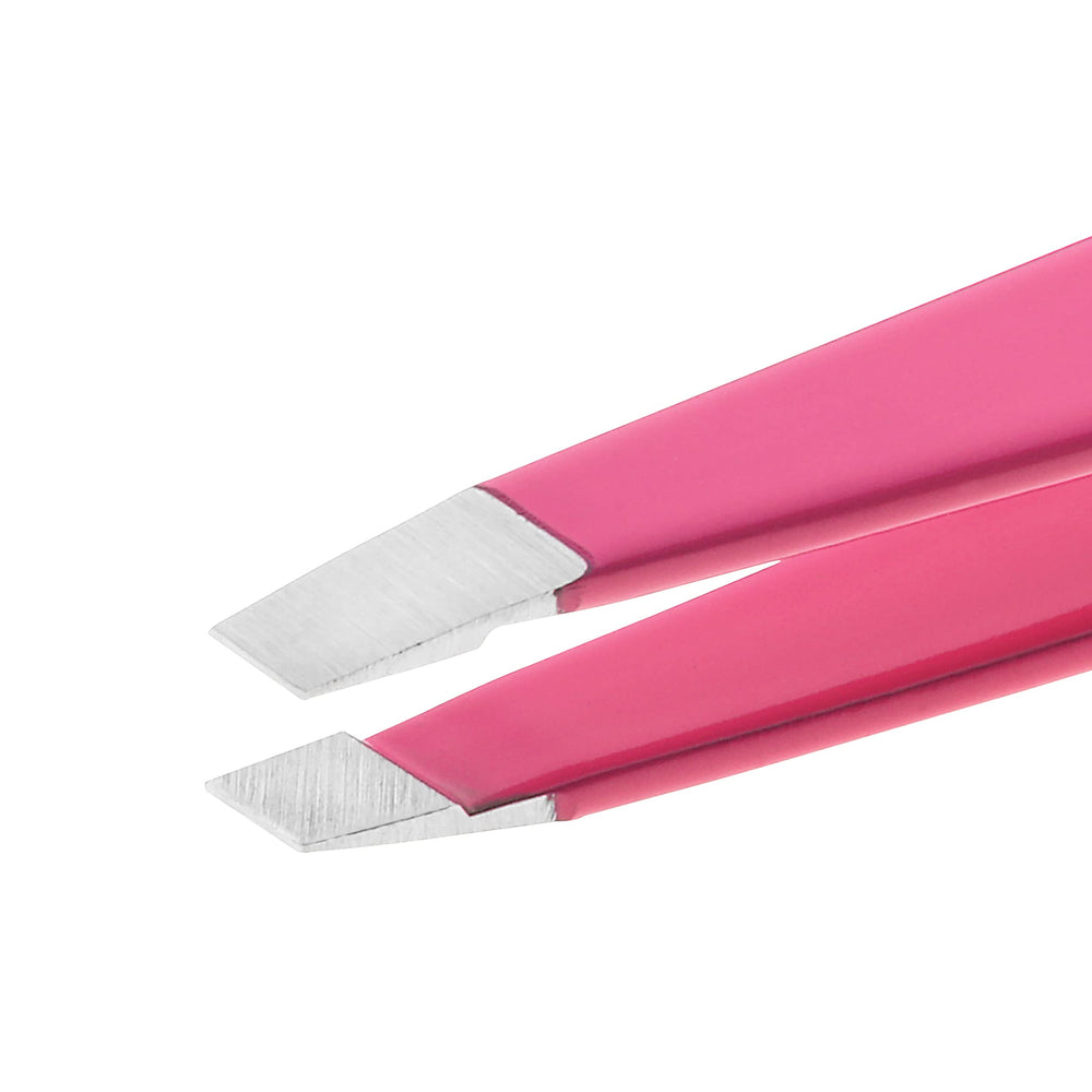 Tweezerman tweezer care context shows wipe-clean maintenance after use.