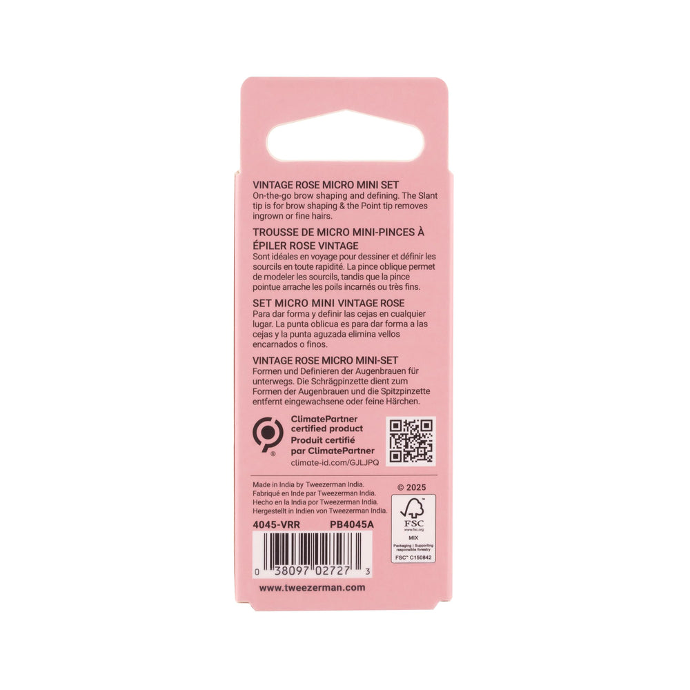 Tweezerman Vintage Rose logo visible signaling trusted brand quality.