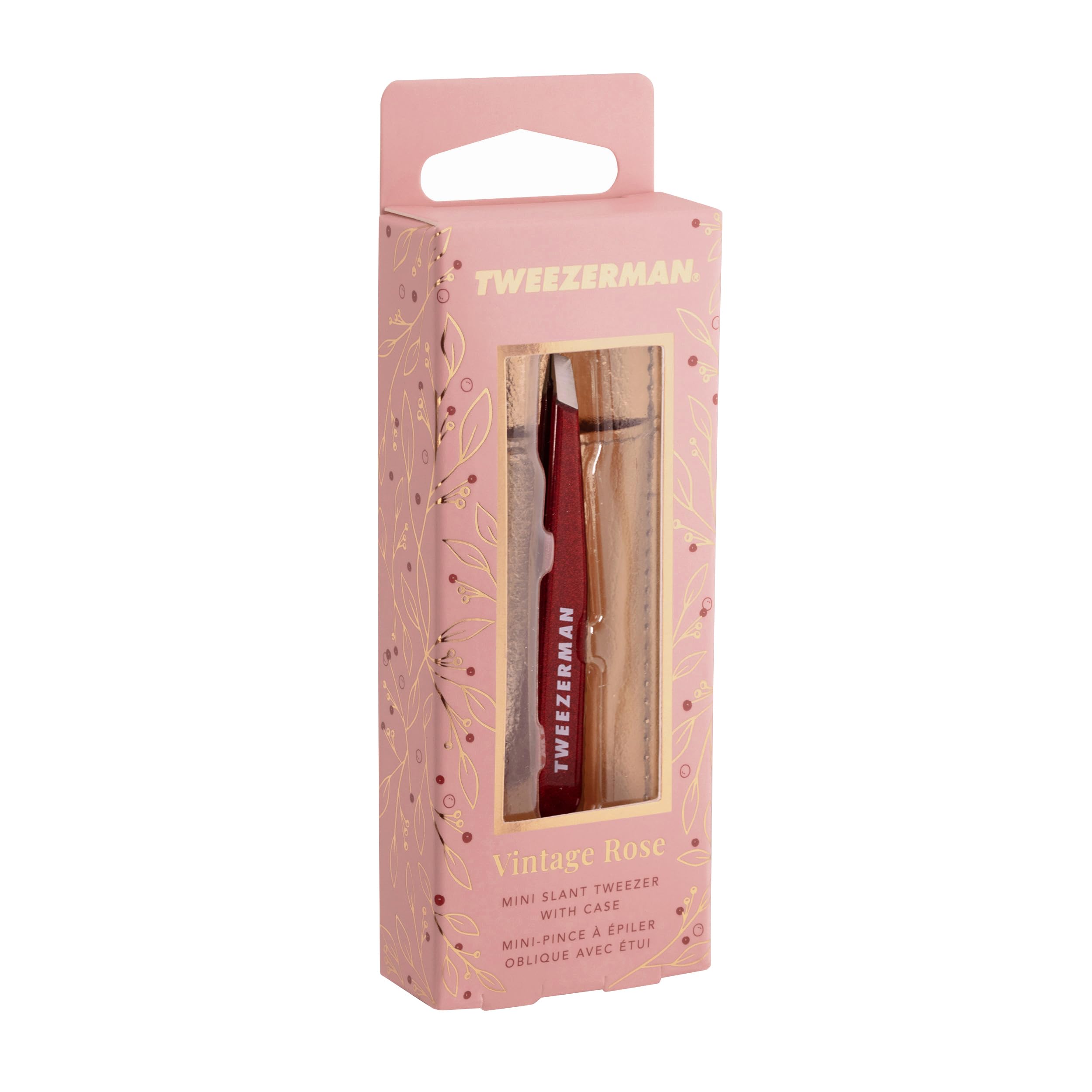 Tweezerman Vintage Rose Mini Slant Tweezer cleaning after use