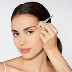 Tweezerman Wide Grip Slant Tweezer stainless steel construction for durability and easy cleaning