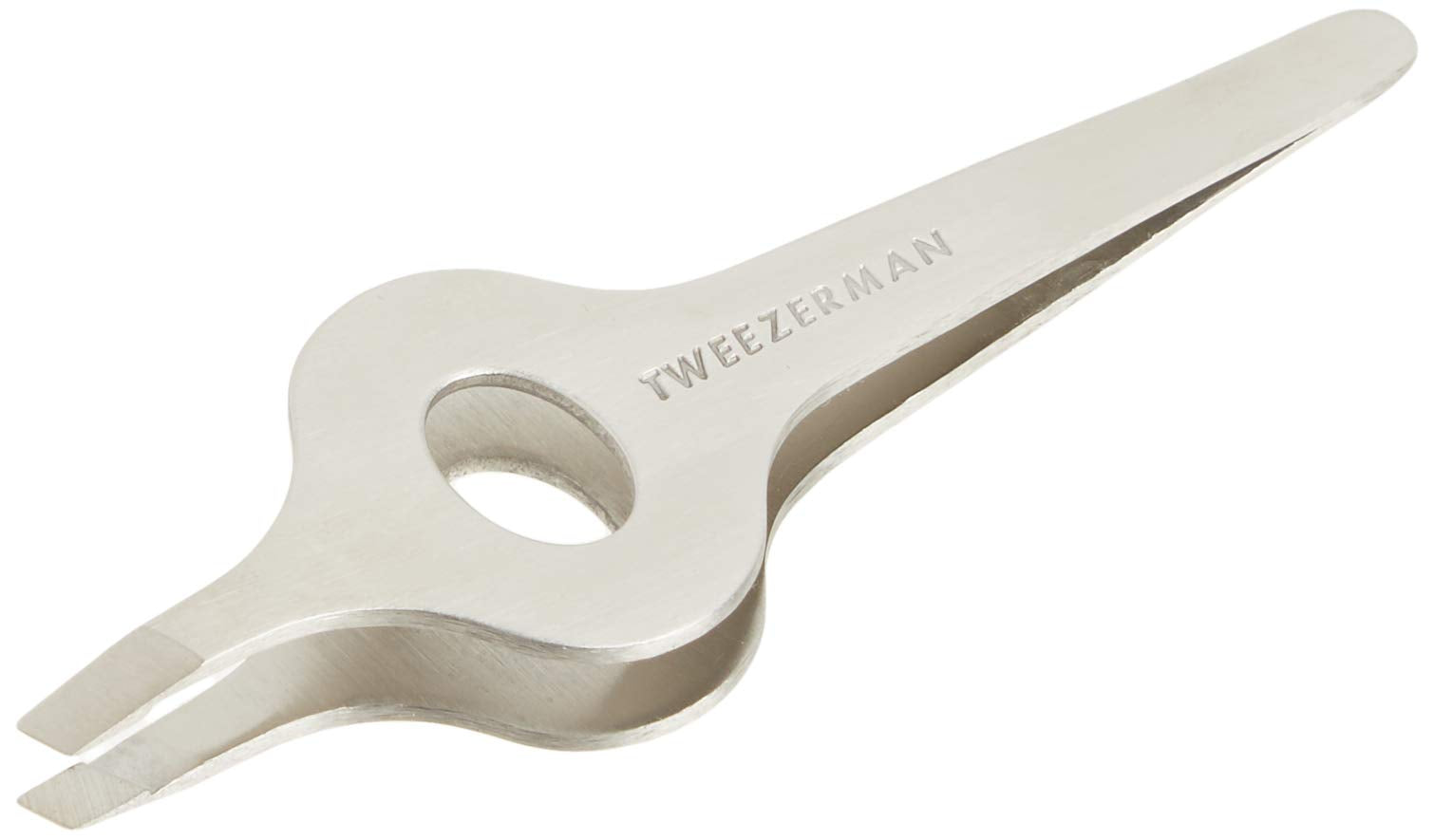 Tweezerman Wide Grip Slant Tweezer tips for precise brow shaping and control