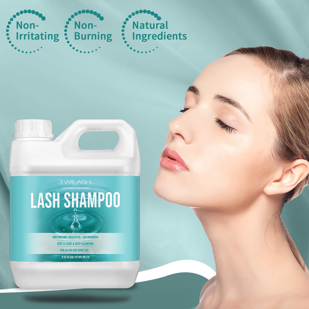 TWILASH BY DLY salon and home-use bottle supports consistent cleansing for extensions.