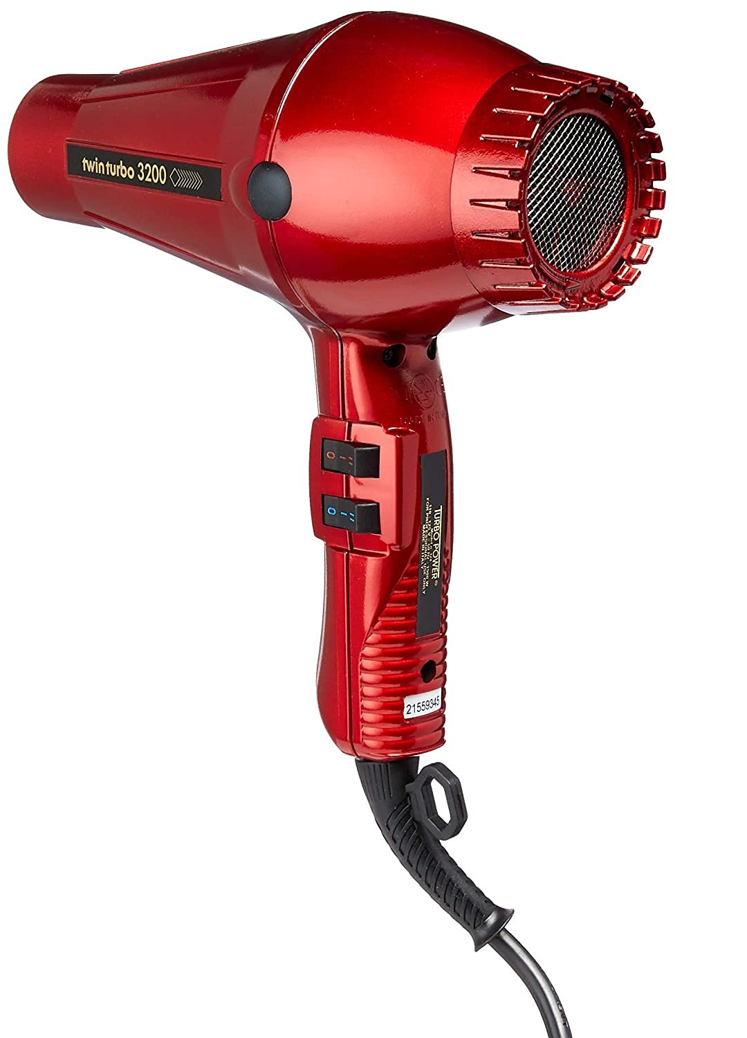Twin Turbo 3200 Red control dial with 4 temperatures and 2 speeds for versatile styling