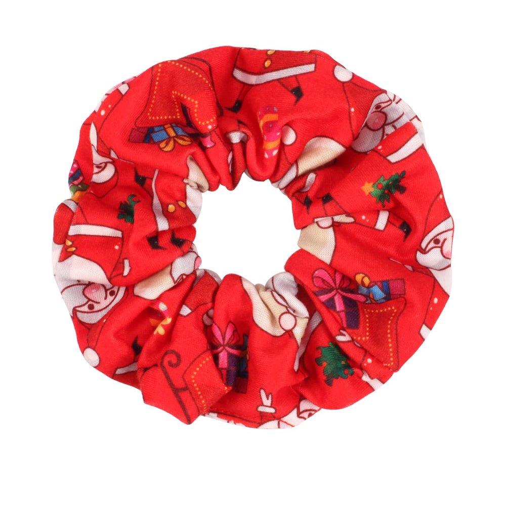 Twinfree Christmas scrunchies front-view pack showcases 12-piece collection.
