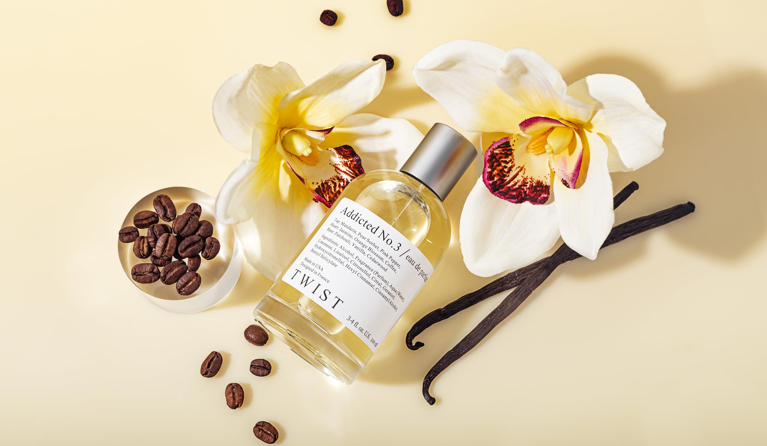 Twist Addicted No. 3 free sample insert invites you to try a 2 ml perfume.