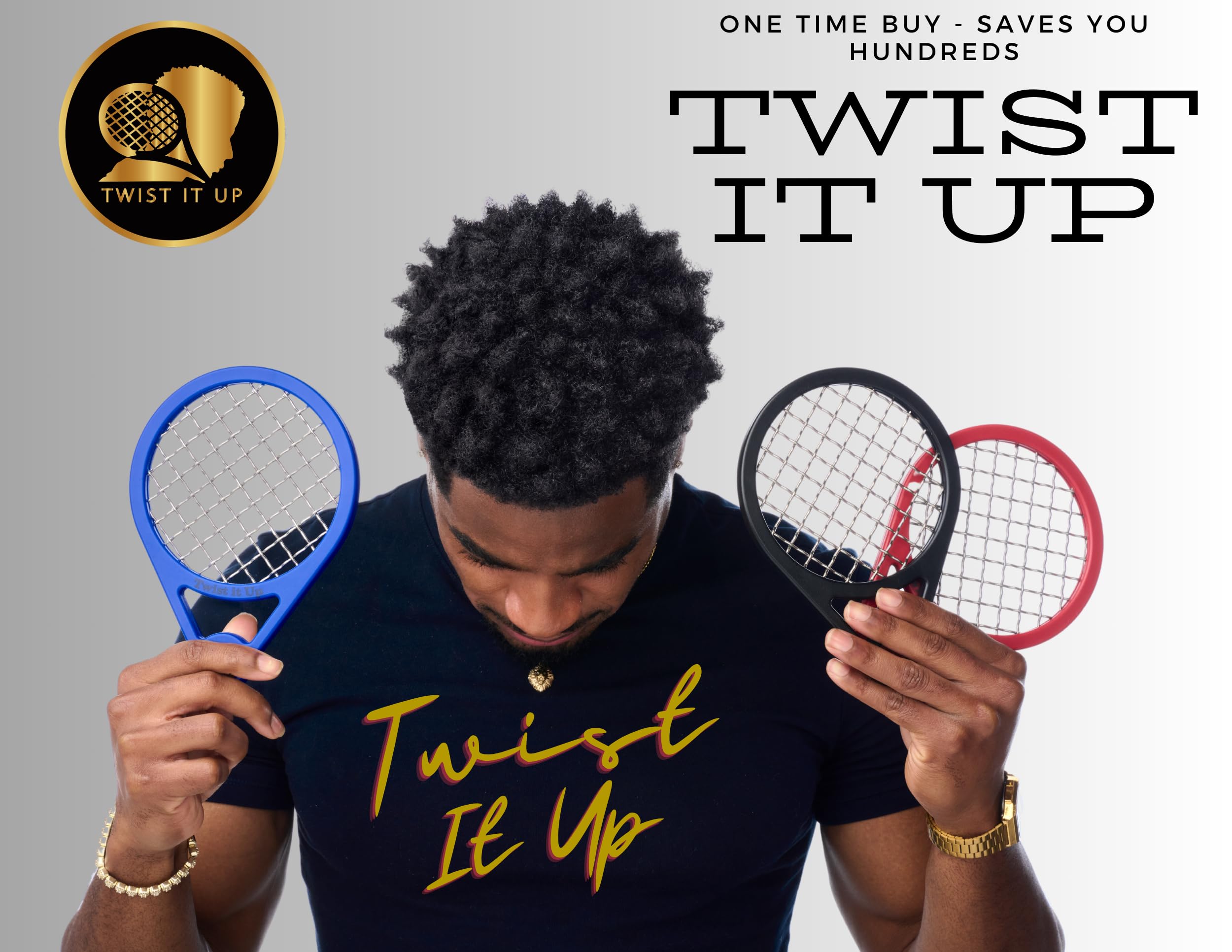 Twist It Up Bond Black comb pocket-size for on-the-go twists and curls.