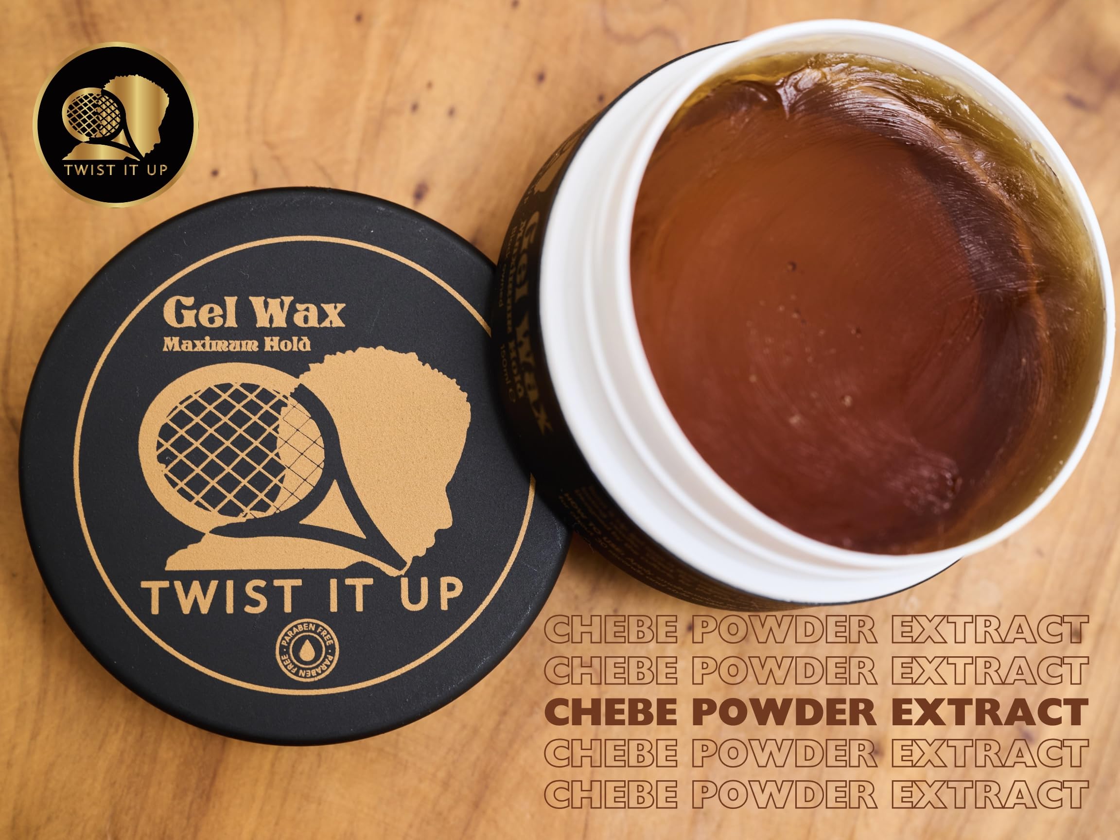 Twist It Up New Hair Gel Wax wave check scene showing defined waves
