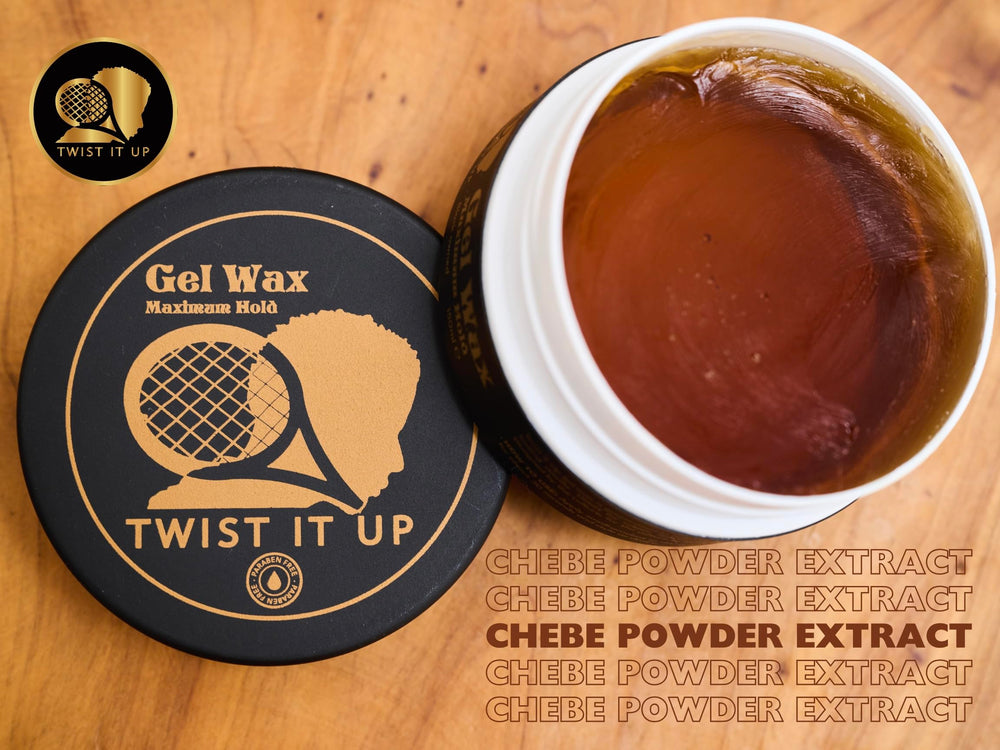 Twist It Up New Hair Gel Wax wave check scene showing defined waves