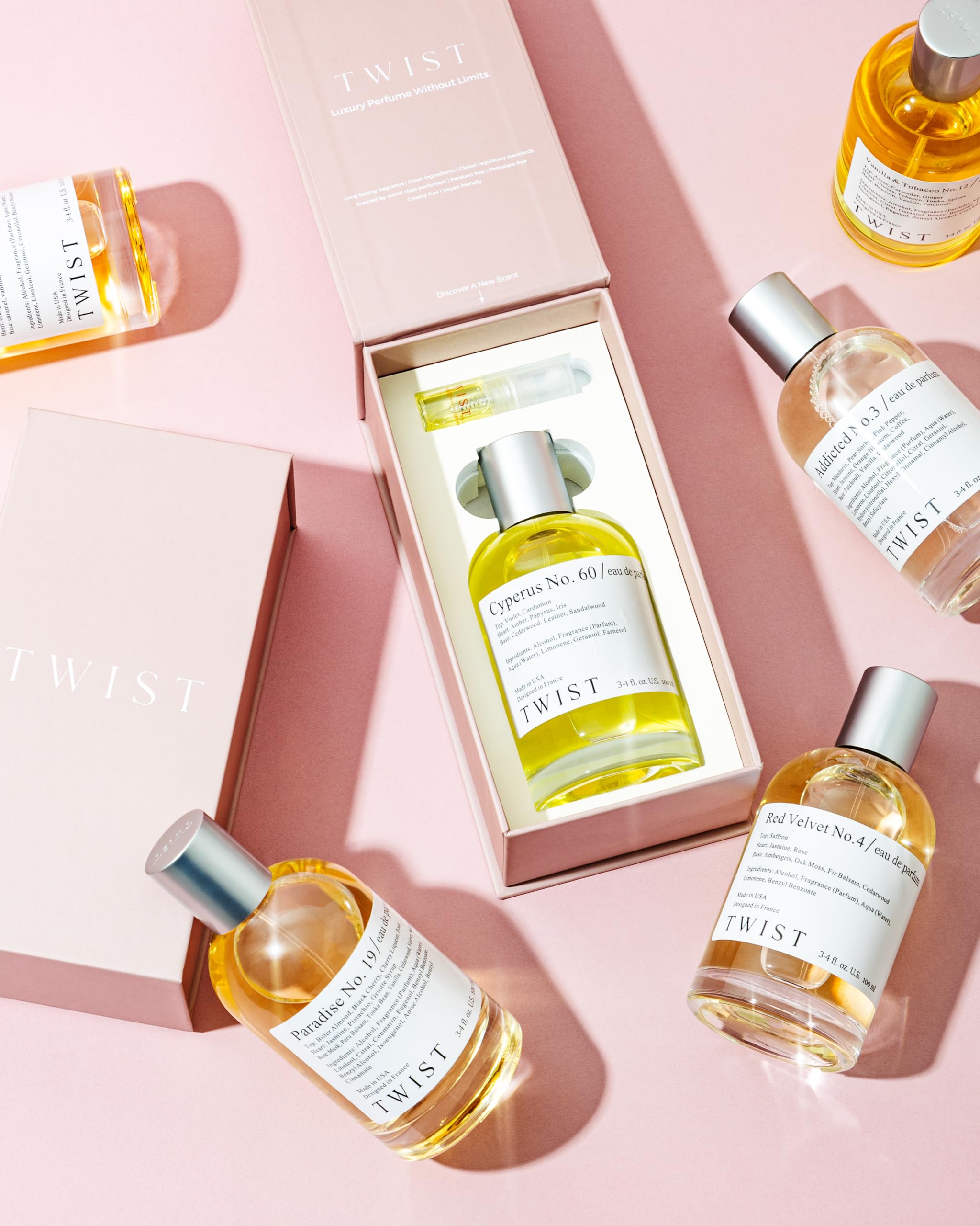 Twist Paradise No. 19 includes a free 2 ml sample for exploration