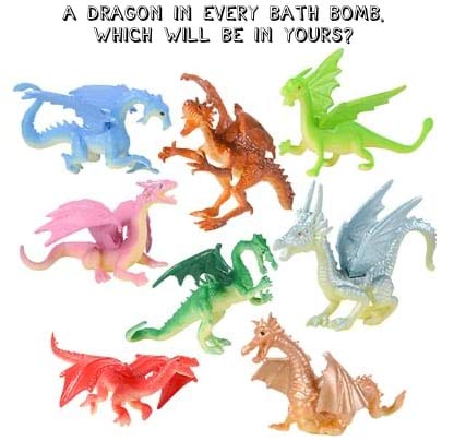Two Sisters dragon bath bomb toy inside reveals squishy surprise for bathtime fun.