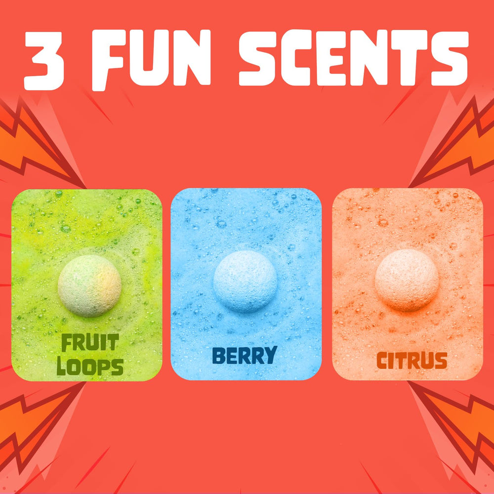 Two Sisters citrus-scent bath bomb evokes cheerful aroma while dissolving into bubbles.