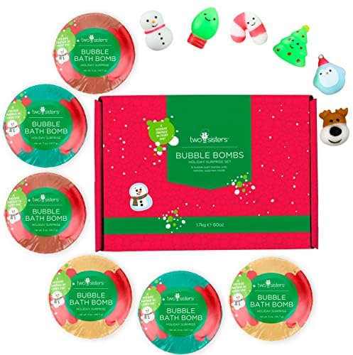 Two Sisters holiday bath time with vibrant colors and bubbles for kids
