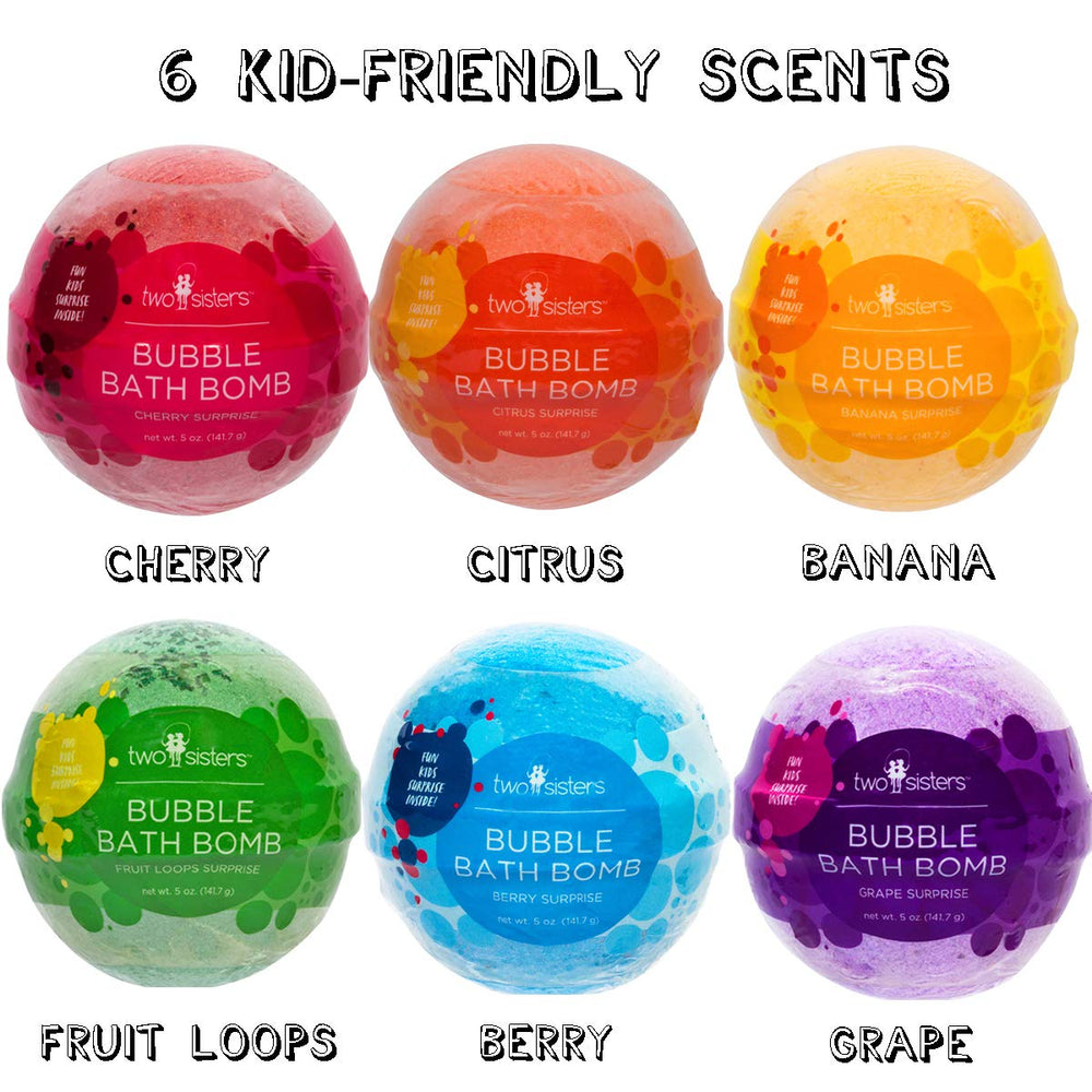 Two Sisters bath bombs deliver long-lasting fizz for 5–8 minutes of fun