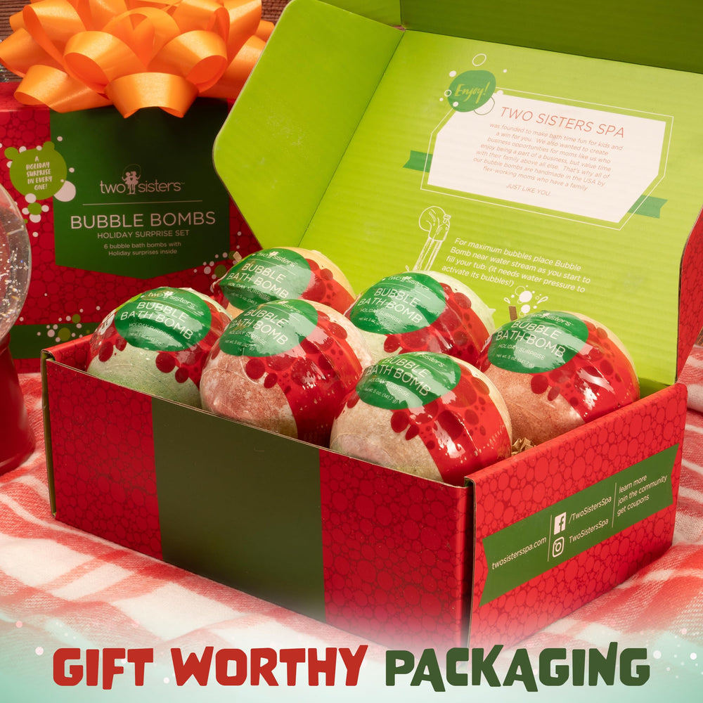 Two Sisters festive packaging makes great stocking stuffers and gifts