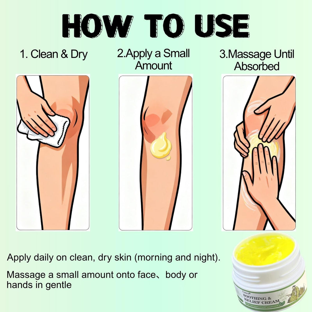 2Pcs Soothing Relief Cream on-the-go pocket-sized packaging ideal for travel