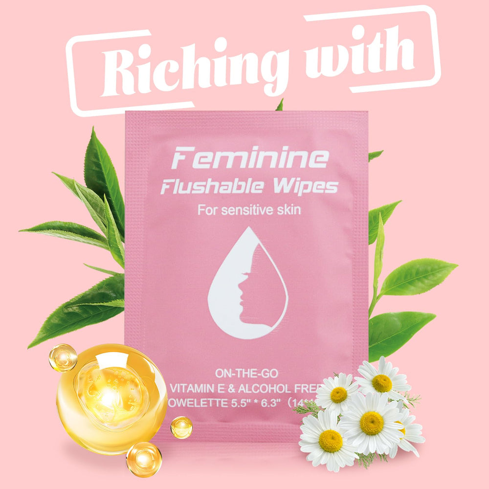 twoworld feminine wipes PH-balanced formula for gentle cleansing of delicate skin