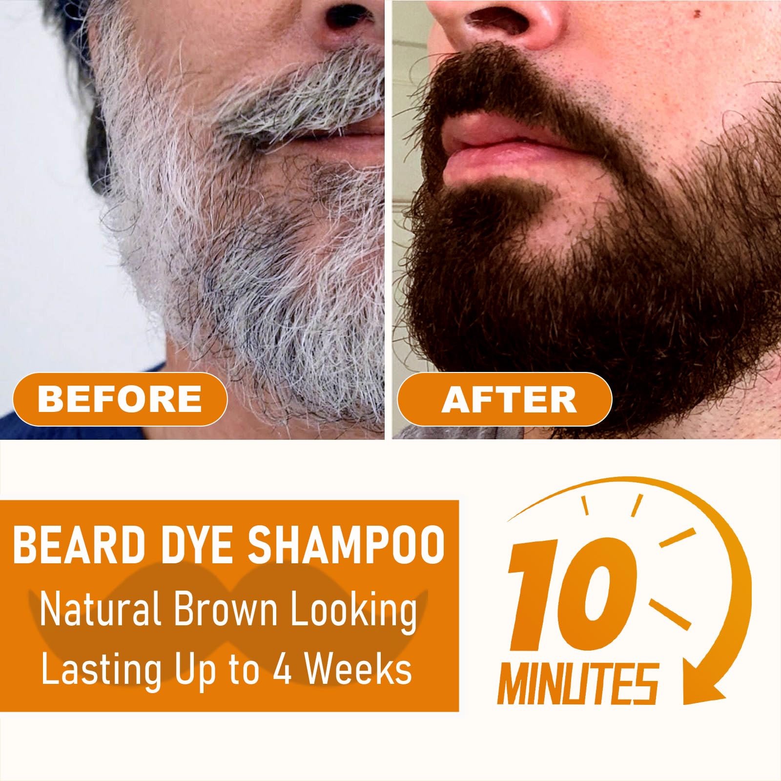 TYAYW brown beard dye application gloves for clean, mess-free color.