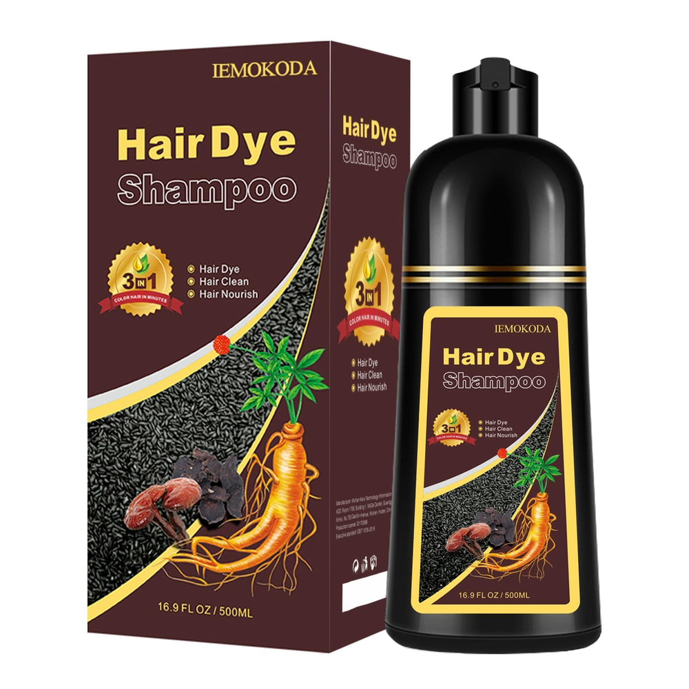 TYAYW Dark Coffee Hair Dye Shampoo bottle for easy at-home color results