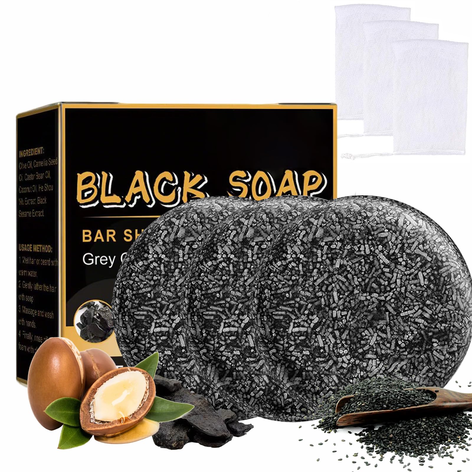 TYAYW gray hair reverse bar packaging highlights natural dye-free formula