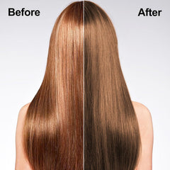TYAYW light brown shampoo bottle being squeezed shows easy at-home color application.