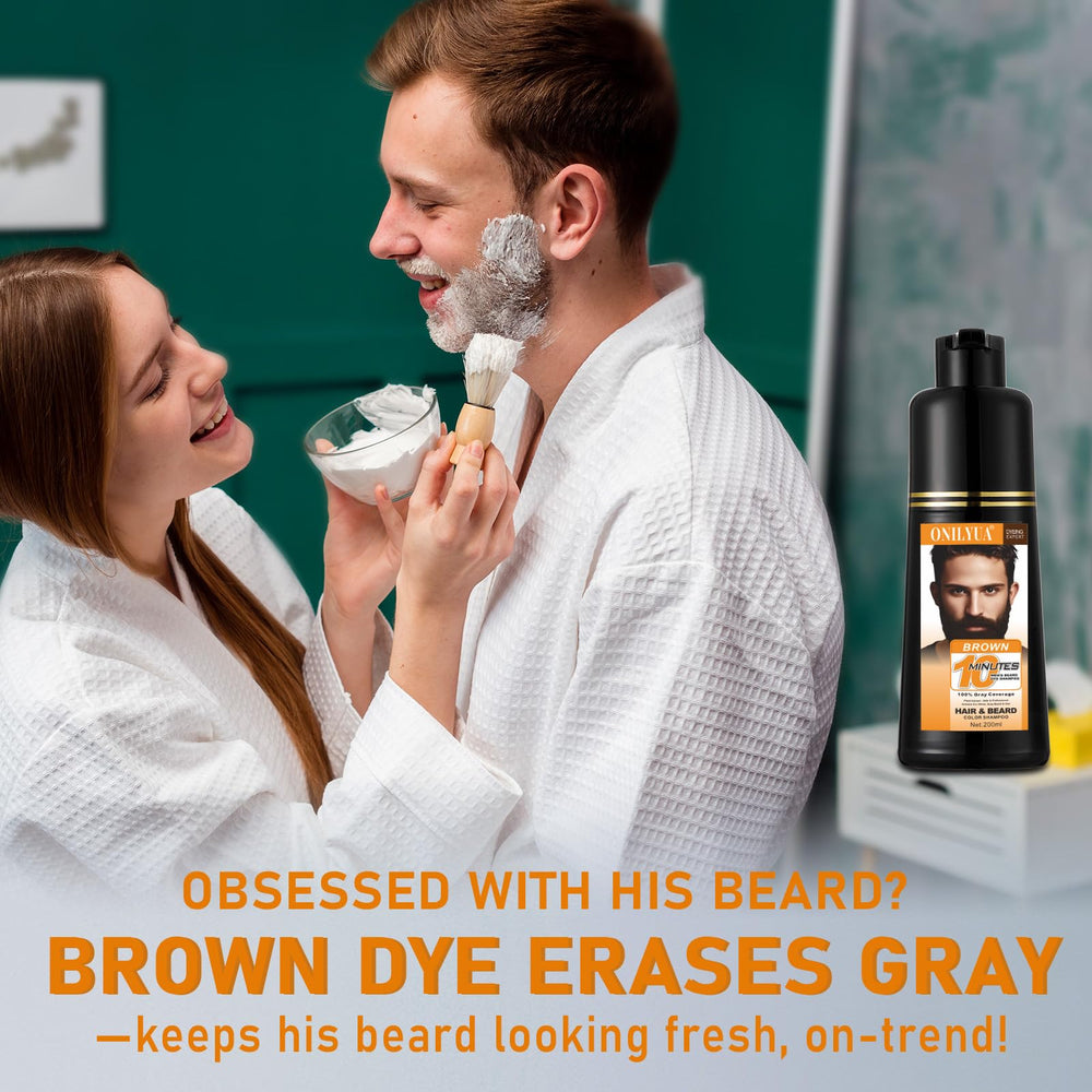 TYAYW lightweight beard color shampoo for grooming and conditioning.