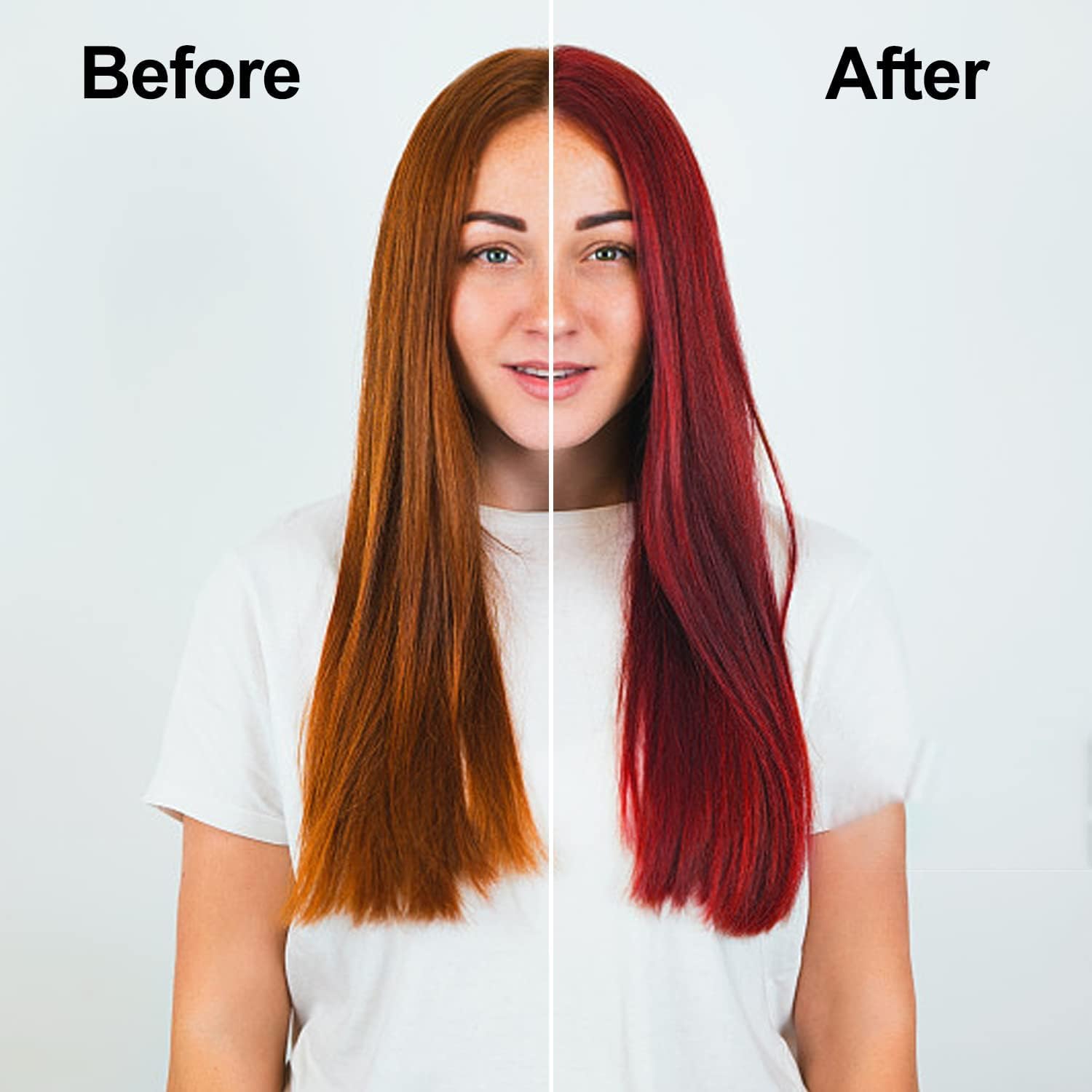 TYAYW Wine Red application on dry hair for even color