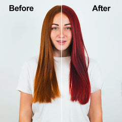 TYAYW Wine Red application on dry hair for even color