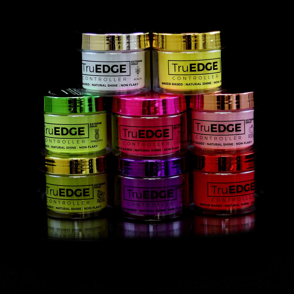 Tyche TruEDGE strawberry scent promotes a refreshing edge-touchup routine.
