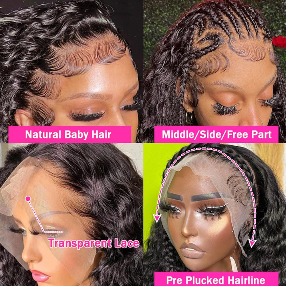 Tyiu 13x6 HD lace front wig blends seamlessly with skin