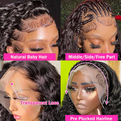 Tyiu 13x6 HD lace front wig blends seamlessly with skin
