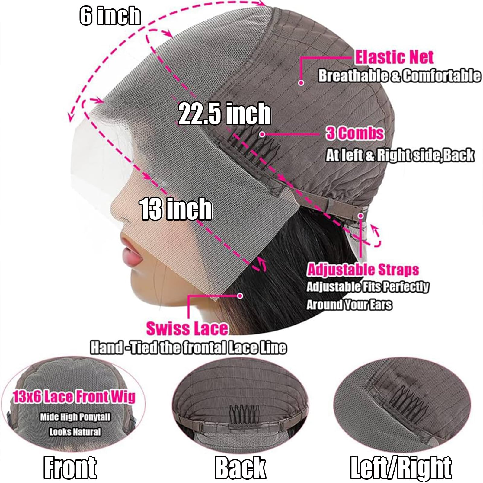 Tyiu wet-and-wavy lace-front wig ready-to-wear with easy maintenance