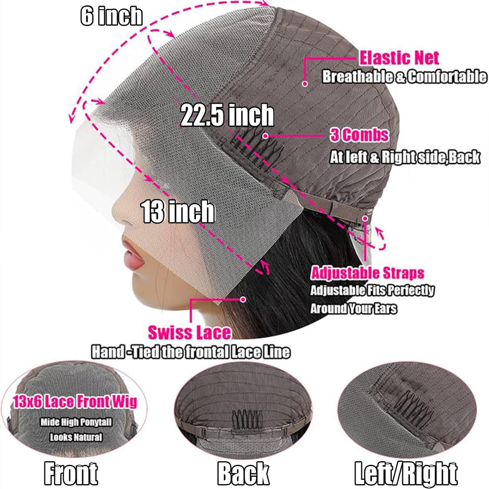 Tyiu wet-and-wavy lace-front wig ready-to-wear with easy maintenance