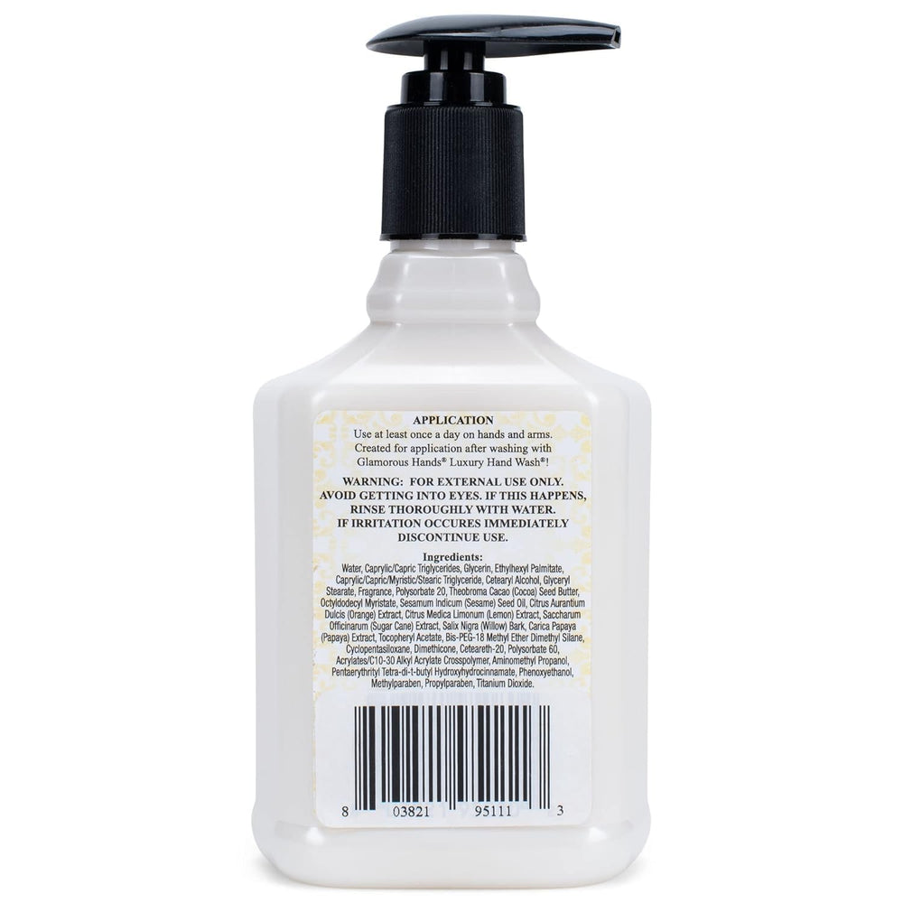 Tyler Candle Company Diva hand lotion cream closeup highlights creamy texture for soft hands