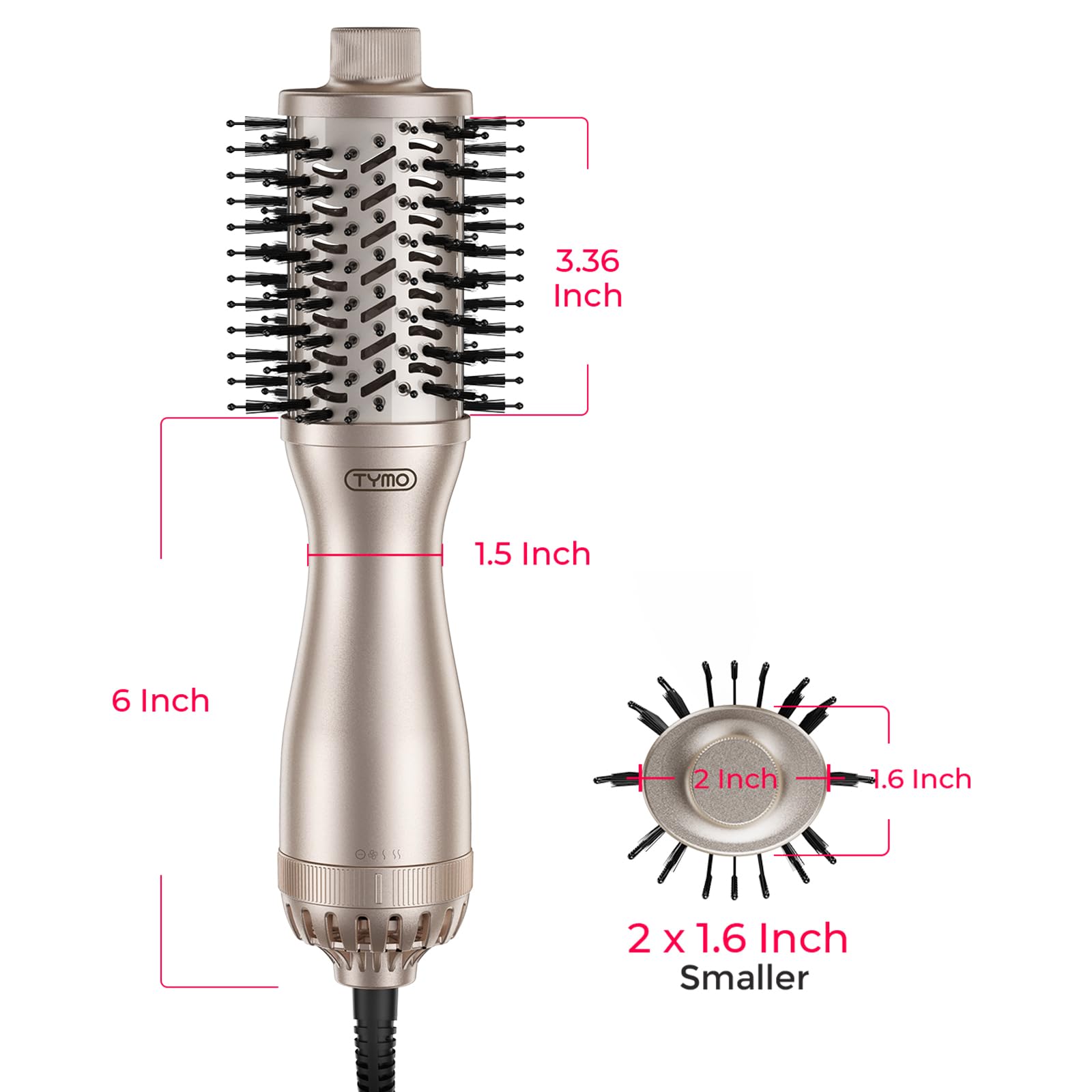TYMO 2.0 all-in-one straightening and curling in one tool.