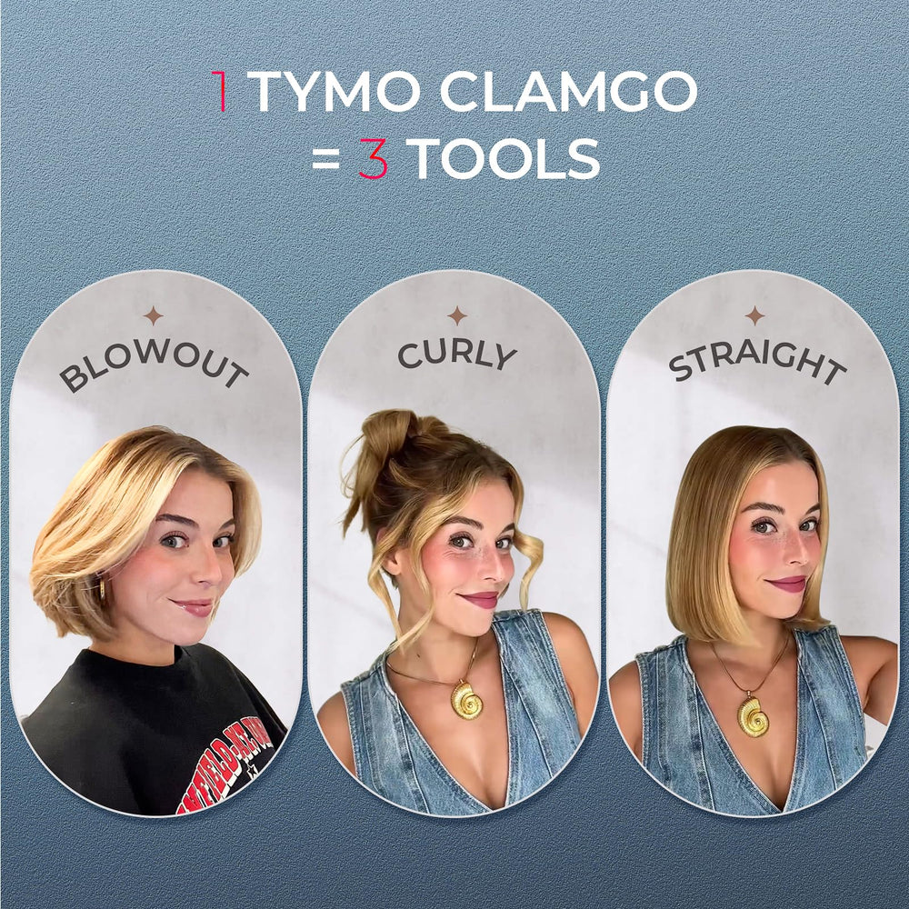 TYMO 2-in-1 hair straightener and curler for versatile looks