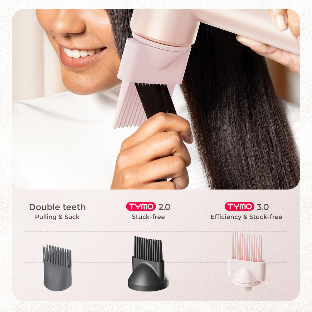 TYMO AIRHYPE Compact diffuser aids curl definition and added volume.