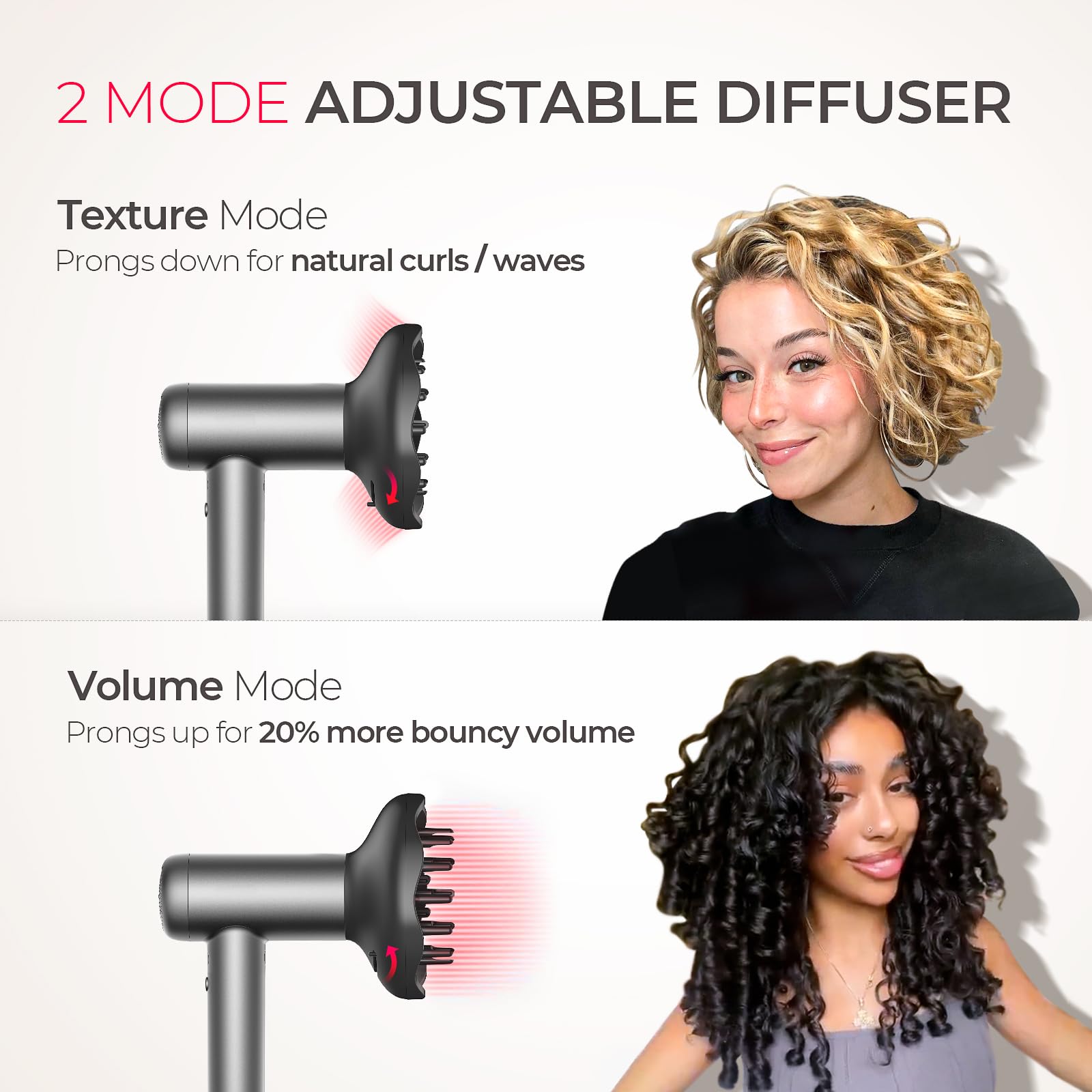 TYMO AIRHYPE Lite uses billions of ions to reduce frizz and boost shine.