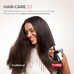 TYMO AIRHYPE Lite operation is whisper-quiet for calm daily drying.